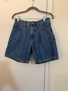 Abercrombie & Fitch Blue Denim High-Rise Jean Shorts